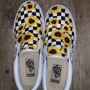 Vans custom sunflower